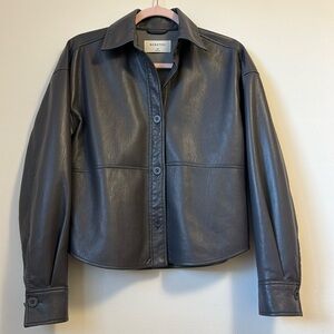 Babaton Oversized Button Down Shirt Size XS in gray